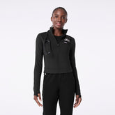 ContourKnit Cropped Scrub Jacket™ - Black
