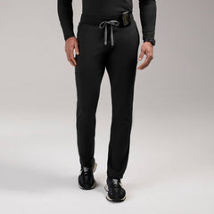 Pierre Slim Tapered Scrub Pant - Black