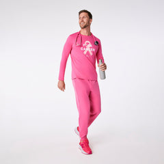 F Cancer Ribbon Long-Sleeve Underscrub - F*ing Pink