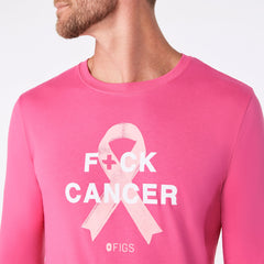 F Cancer Ribbon Long-Sleeve Underscrub - F*ing Pink