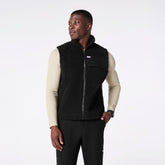 High-Pile Fleece Vest - Black