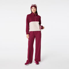 High-Pile Fleece Pullover - Deep Cranberry
