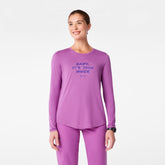 Baby It's Cold Inside Long-Sleeve Underscrub - Ultraberry