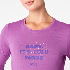 Baby It's Cold Inside Long-Sleeve Underscrub - Ultraberry