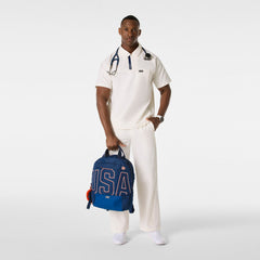 FIGS x Team USA Polo Scrub Top - Off White