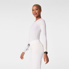 Salta Shimmer Long-Sleeve Underscrub - Off White
