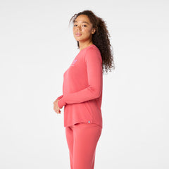 Love Is the Cure Long-Sleeve Underscrub - Pulmonary Pink