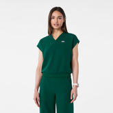 Raleigh Relaxed Scrub Top - Forest Green