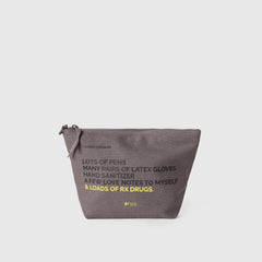 FIGS Canvas Pouch - Dark Grey