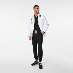 Harlem Short Slim Lab Coat - White