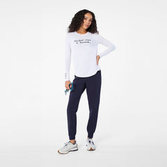 My First Name Is Doctor Long-Sleeve Underscrub - Optic White