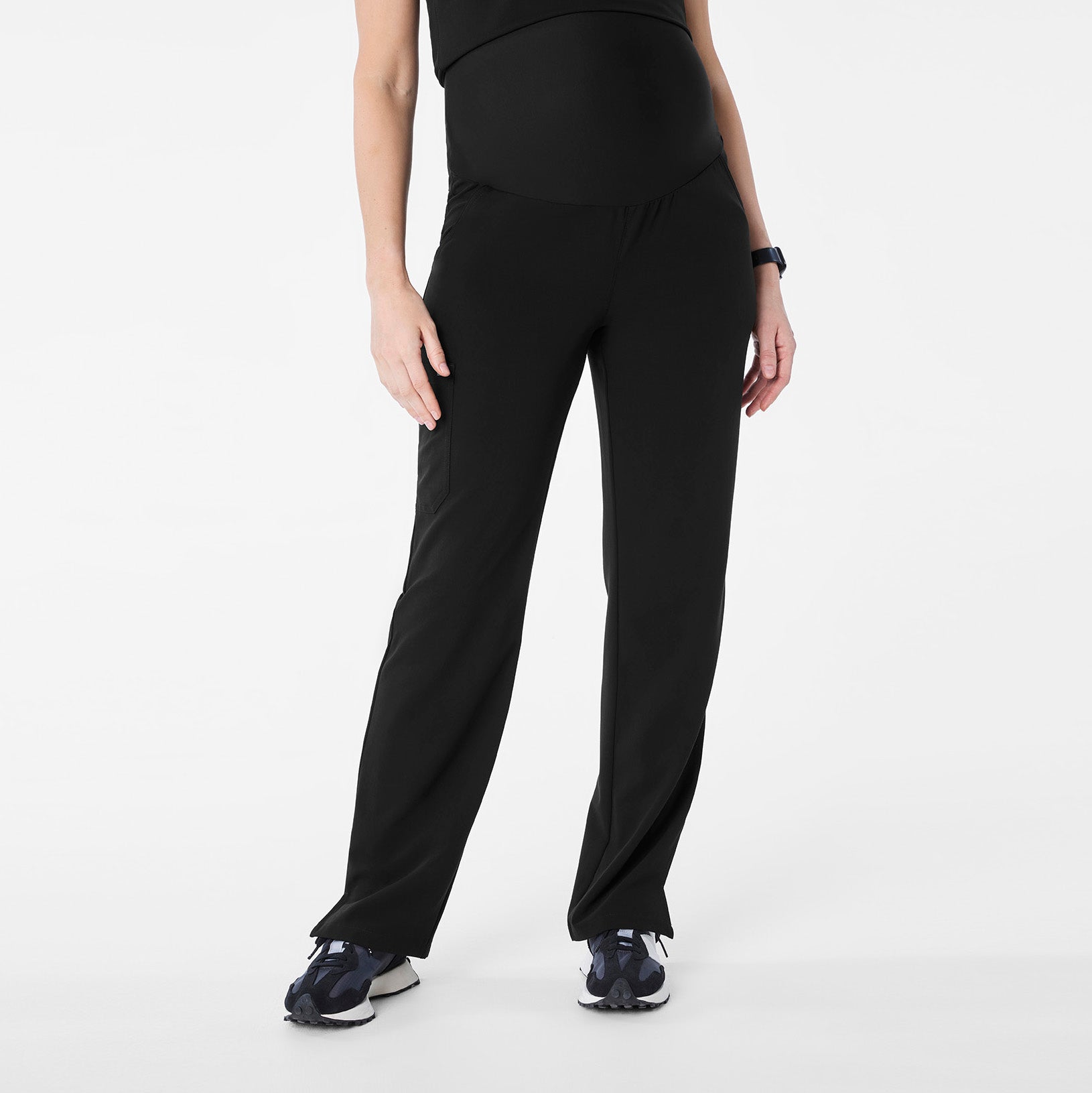 Kade Maternity Straight-Leg Scrub Pant - Black
