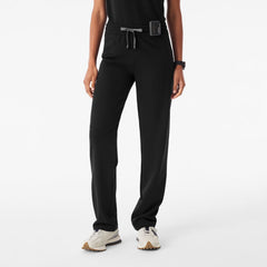 Livingston Ruched Straight-Leg Scrub Pant™ - Black