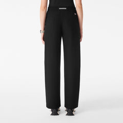 Roslyn Wide-Leg Scrub Pant - Black