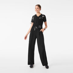 Shelby Ultra High-Rise Wide-Leg Scrub Pant - Black