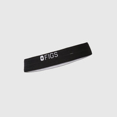 Elastic Headband with Buttonholes - Black
