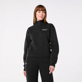 Off-Shift Awesome Humans ¼ Zip Sweatshirt™ - Black