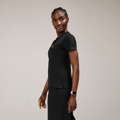 Sona Slim Scrub Top - Black