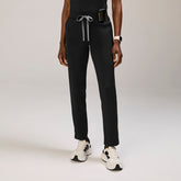 Tena Slim Tapered Scrub Pant - Black