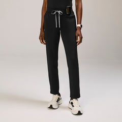 Tena Slim Tapered Scrub Pant - Black