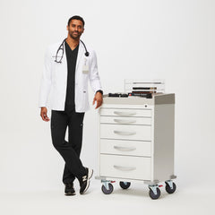 Harlem Classic Short Lab Coat - White