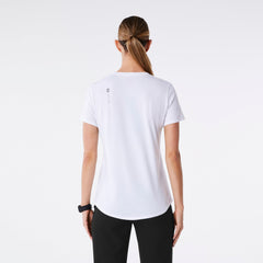 Dental Hygienist Short-Sleeve Underscrub - White