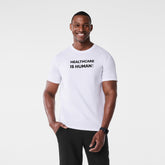 Healthcare is Human Short-Sleeve Underscrub - Optic White