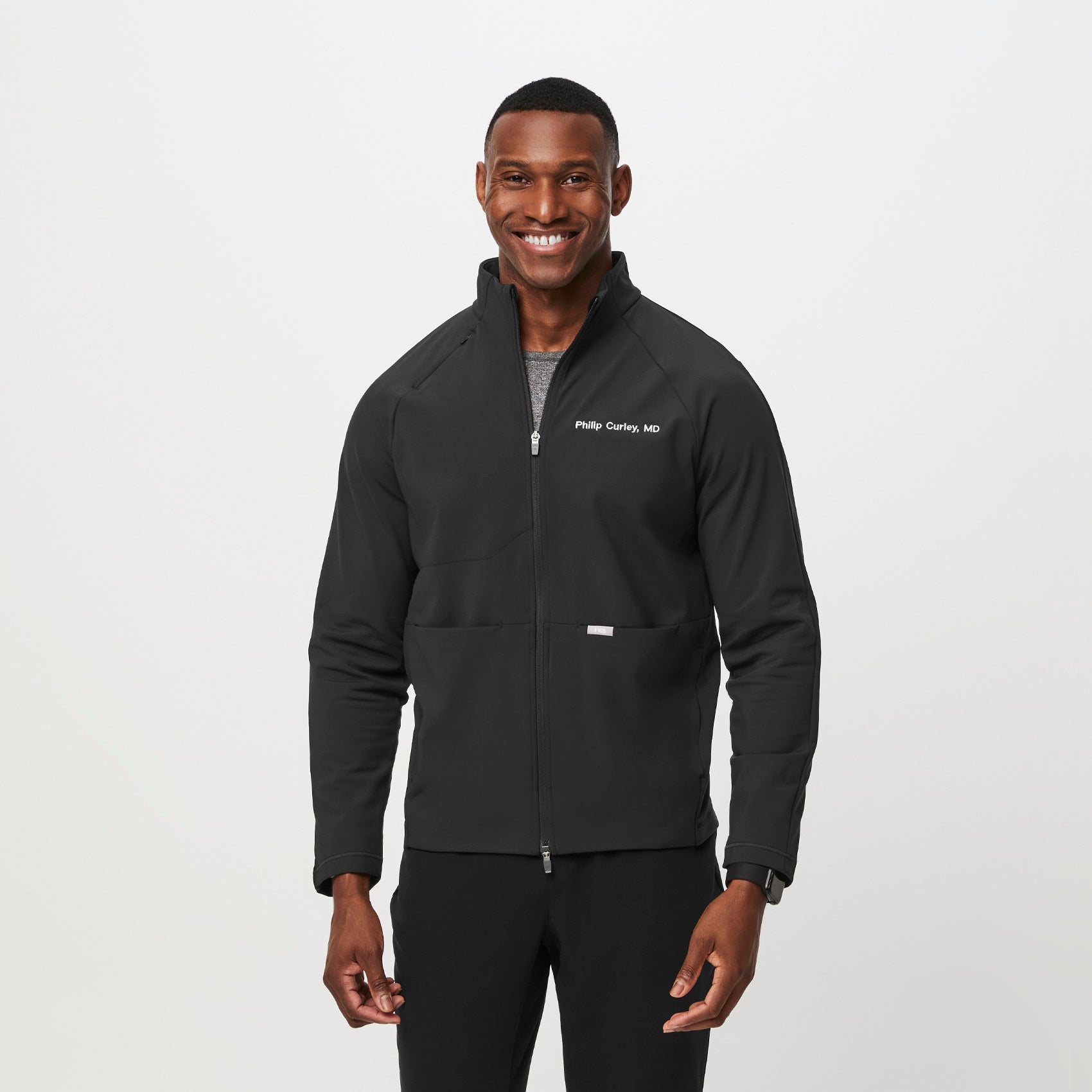 ContourKnit Scrub Jacket™ - Black