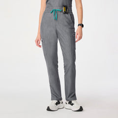 Dowa High-Rise Straight-Leg Scrub Pant - Graphite
