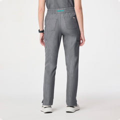 Dowa High-Rise Straight-Leg Scrub Pant - Graphite