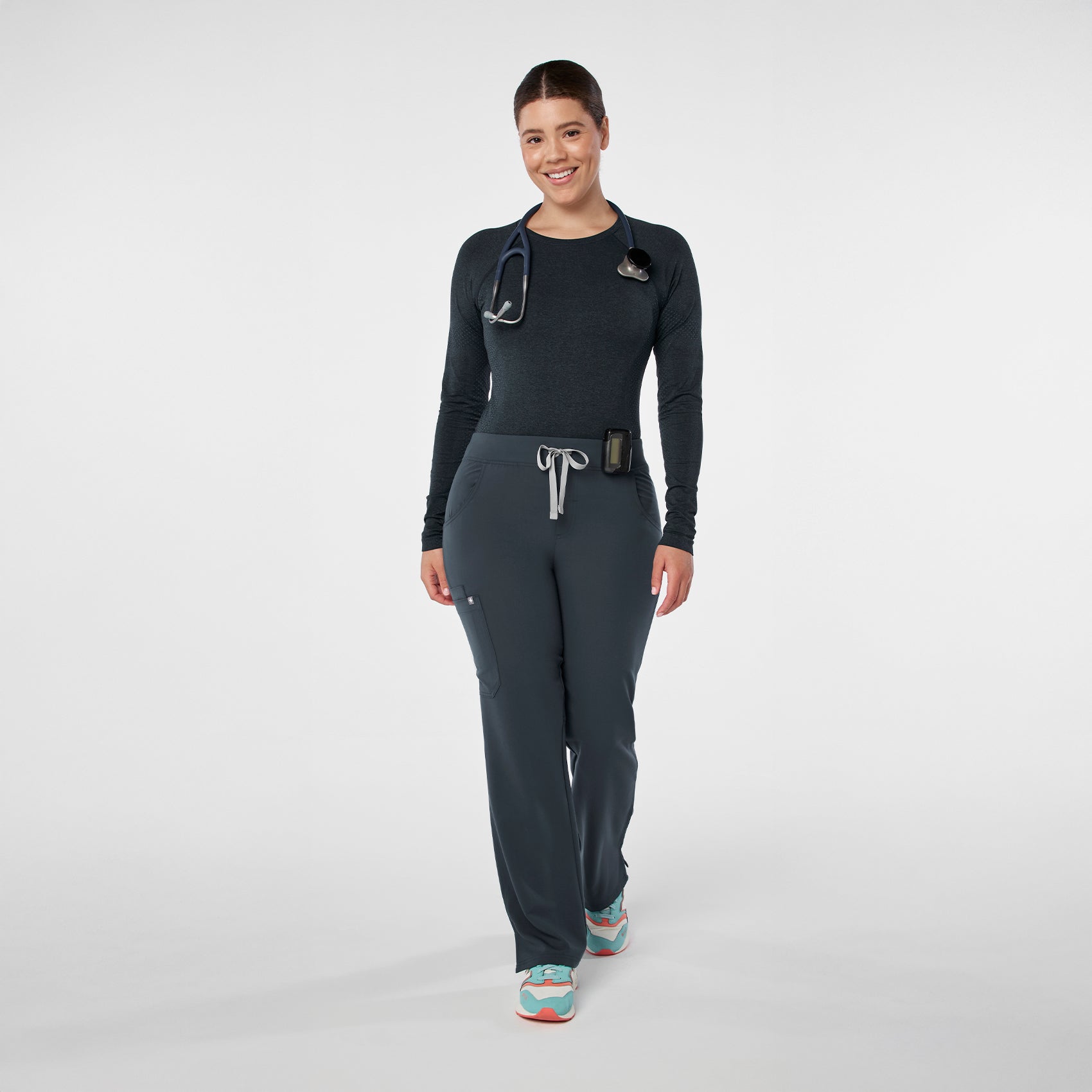 Salta Seamless Long-Sleeve Underscrub - Dark Harbor