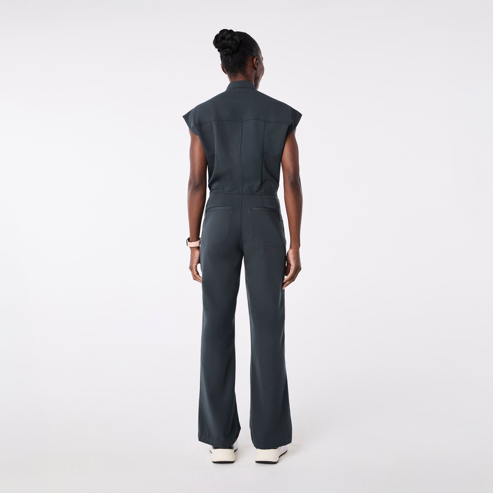 Rafaela Wide-Leg ScrubJumpsuit™ - Dark Harbor