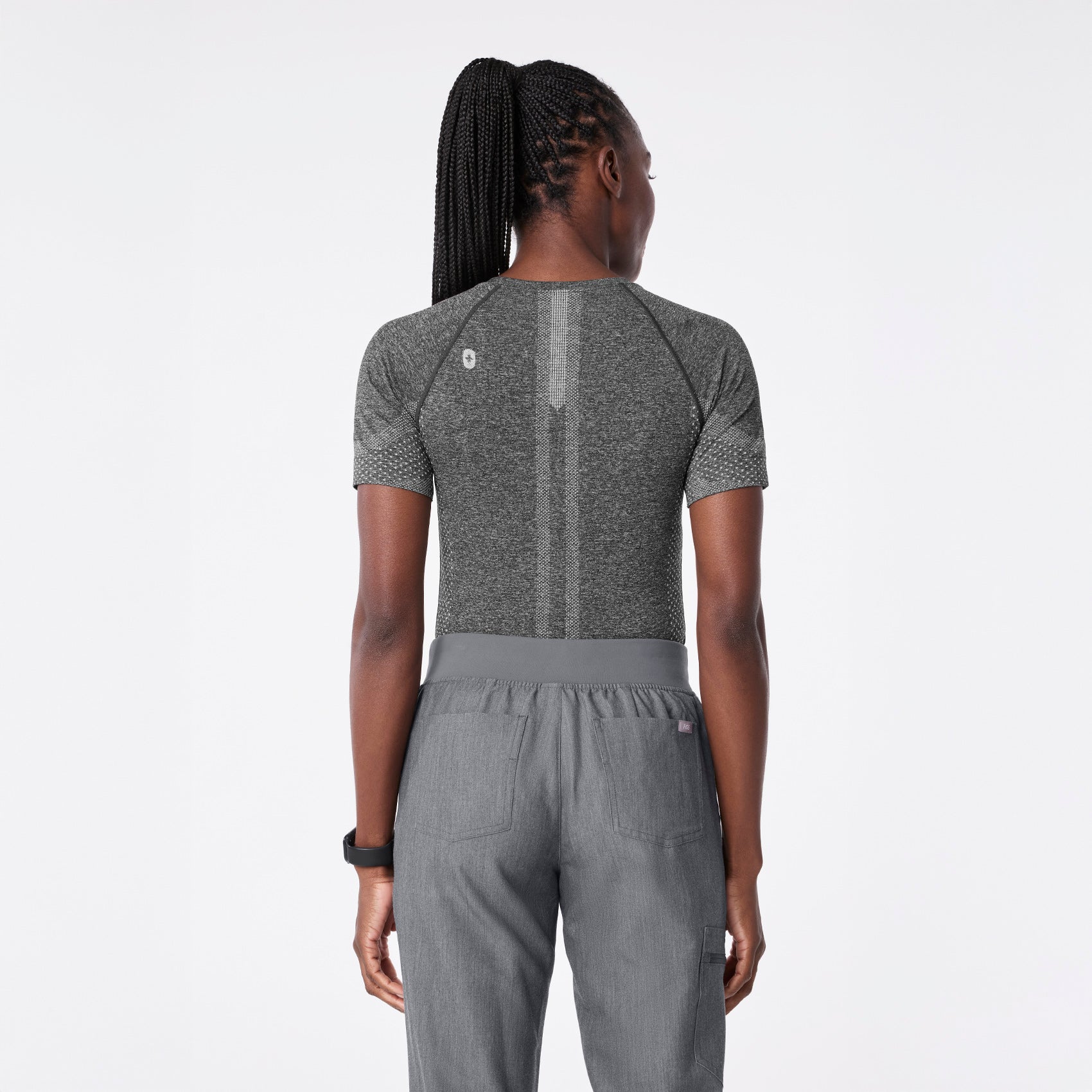 Salta Seamless Short-Sleeve Underscrub - Graphite