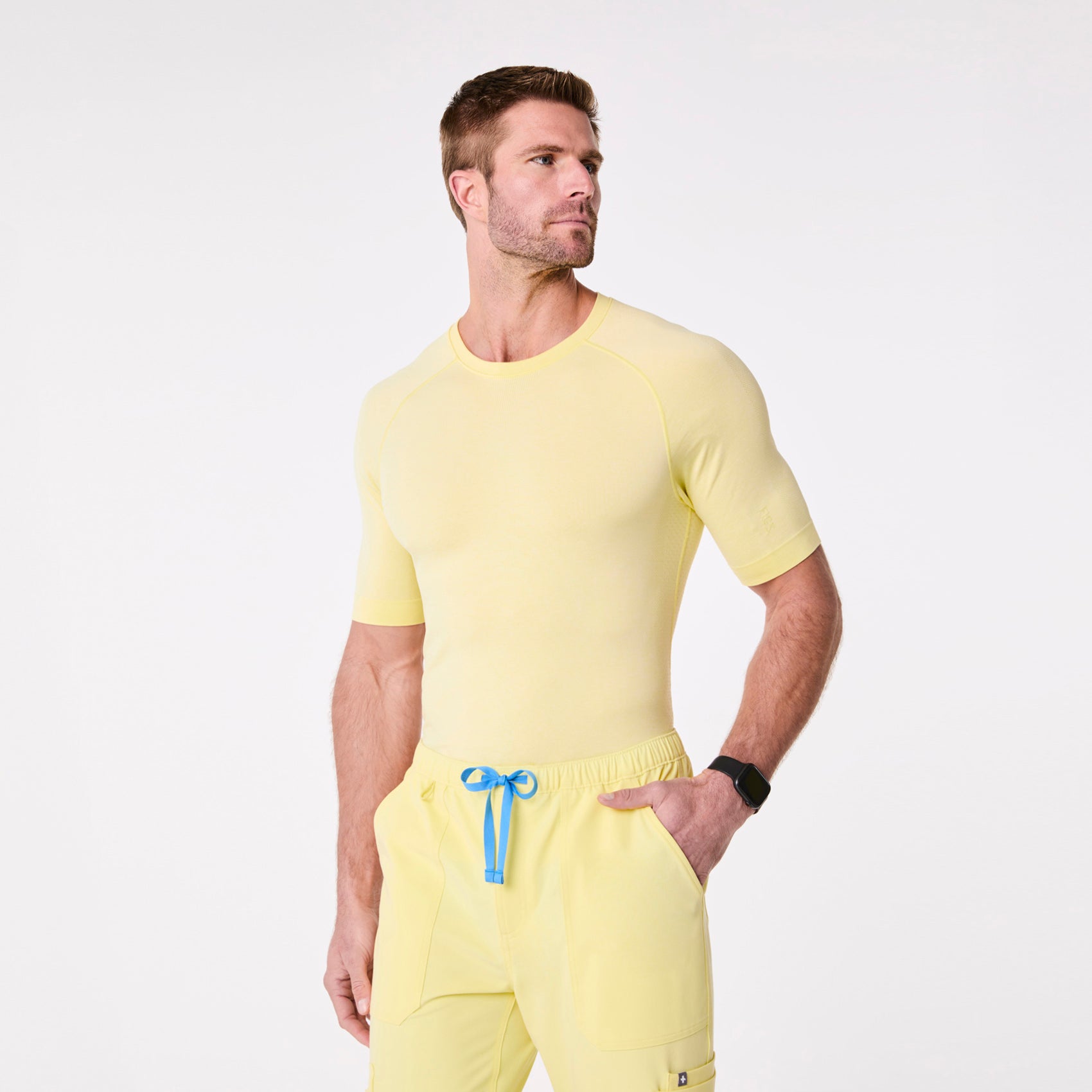 Makato Seamless Short-Sleeve Underscrub - Sunlight