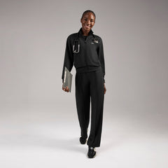 Labelle Bomber Scrub Jacket - Black