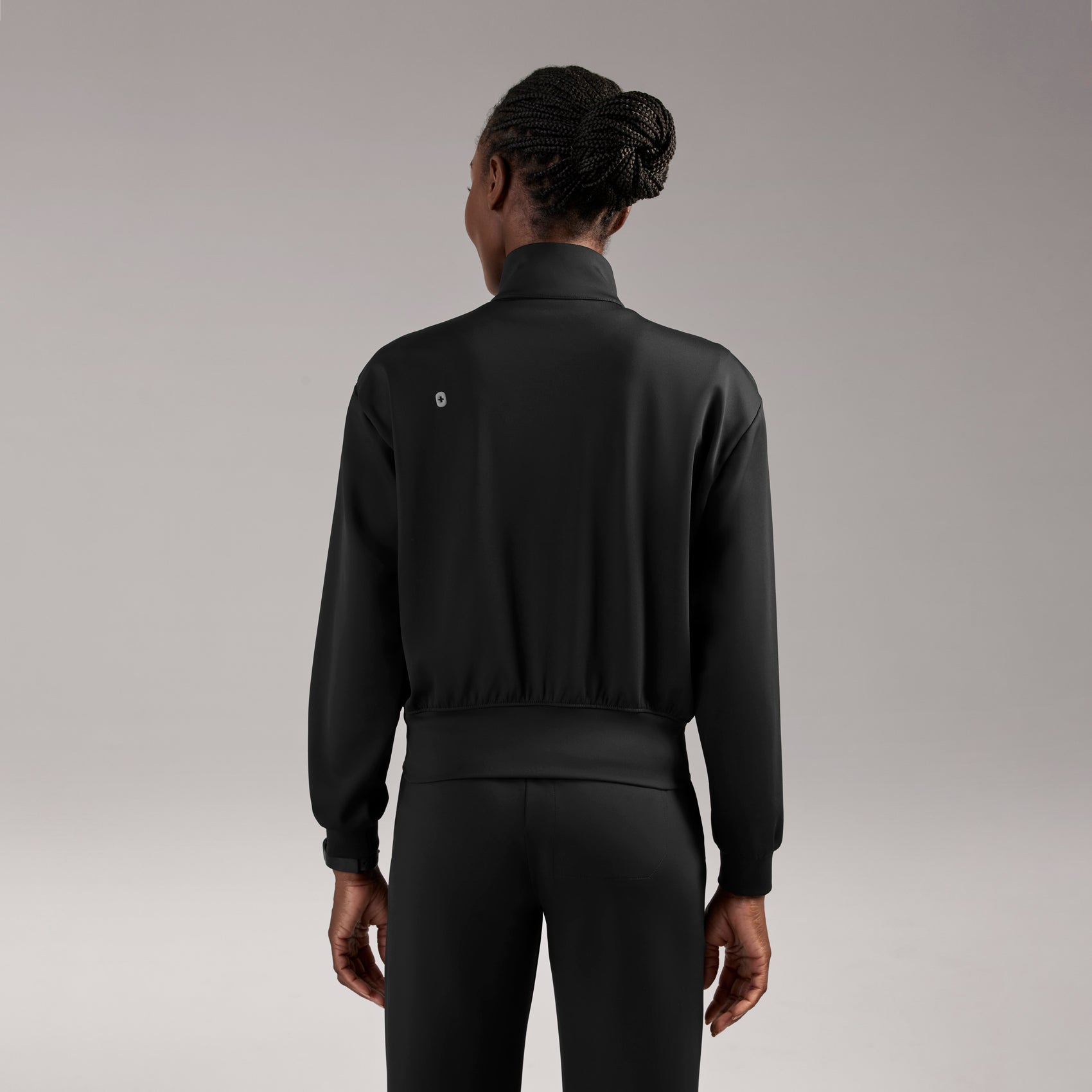 Labelle Bomber Scrub Jacket - Black