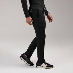 Pierre Slim Tapered Scrub Pant - Black