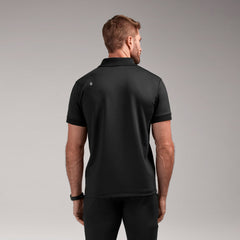 Rocco Polo Scrub Top - Black