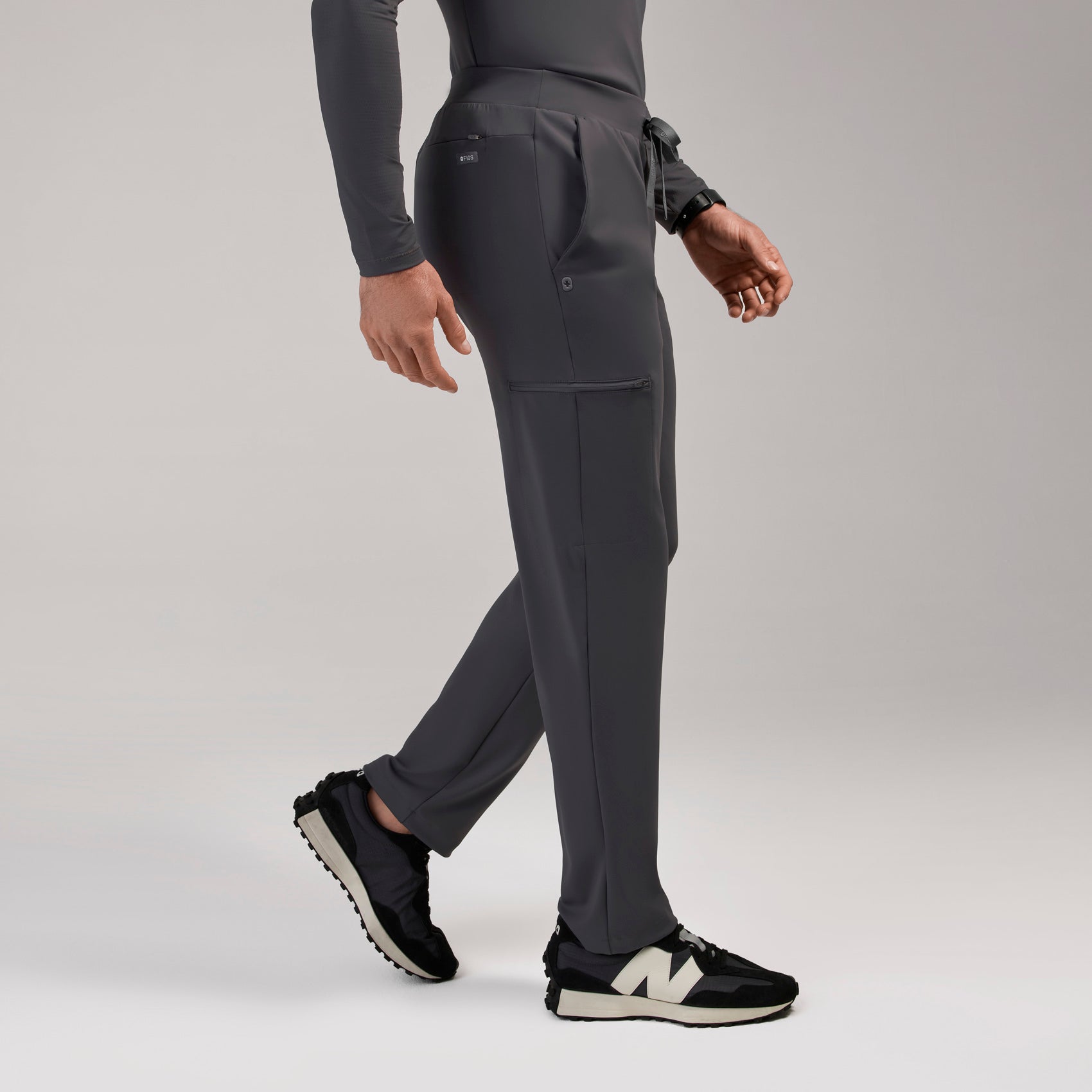Norris Straight-Leg Scrub Pant - Charcoal