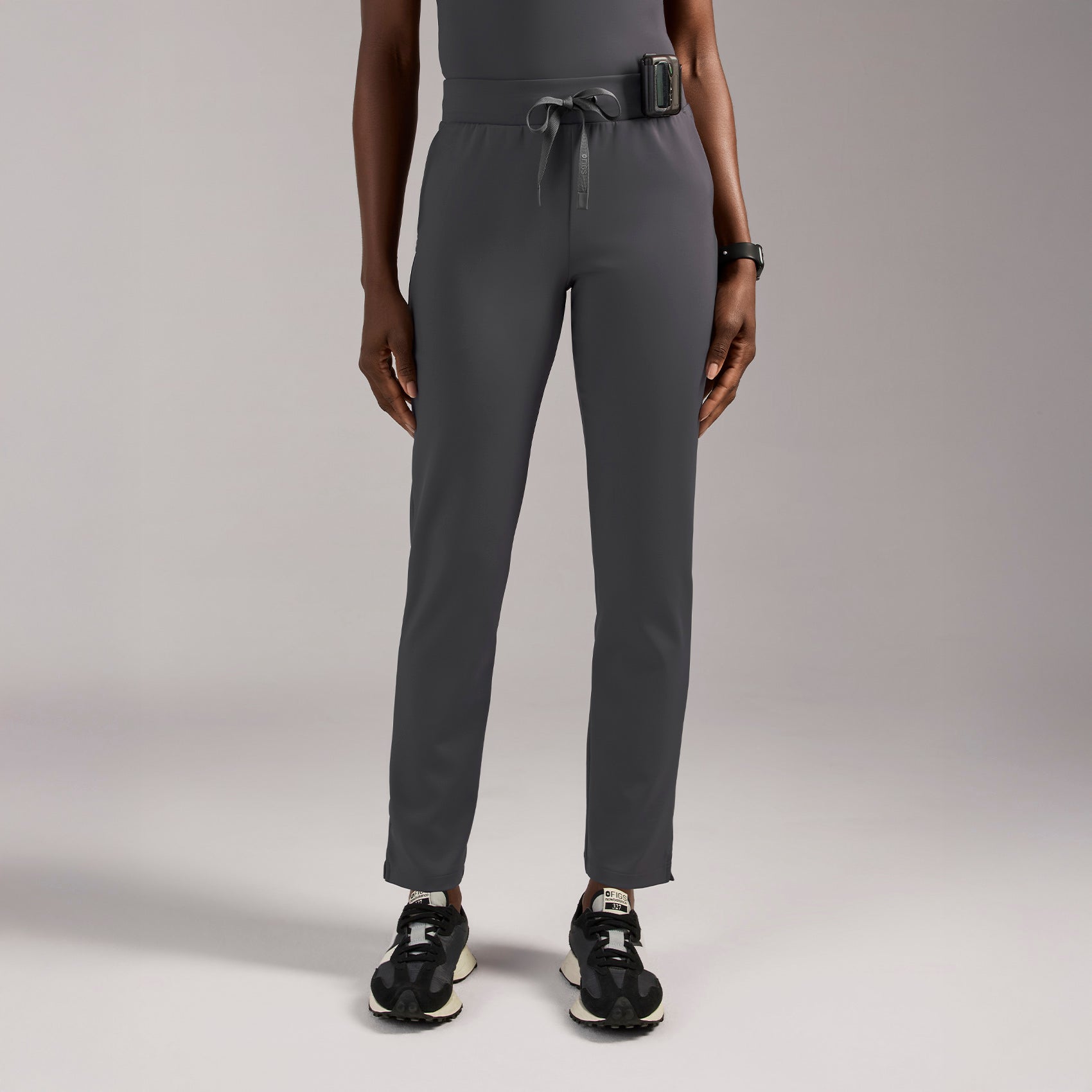 Tena Slim Tapered Scrub Pant - Charcoal