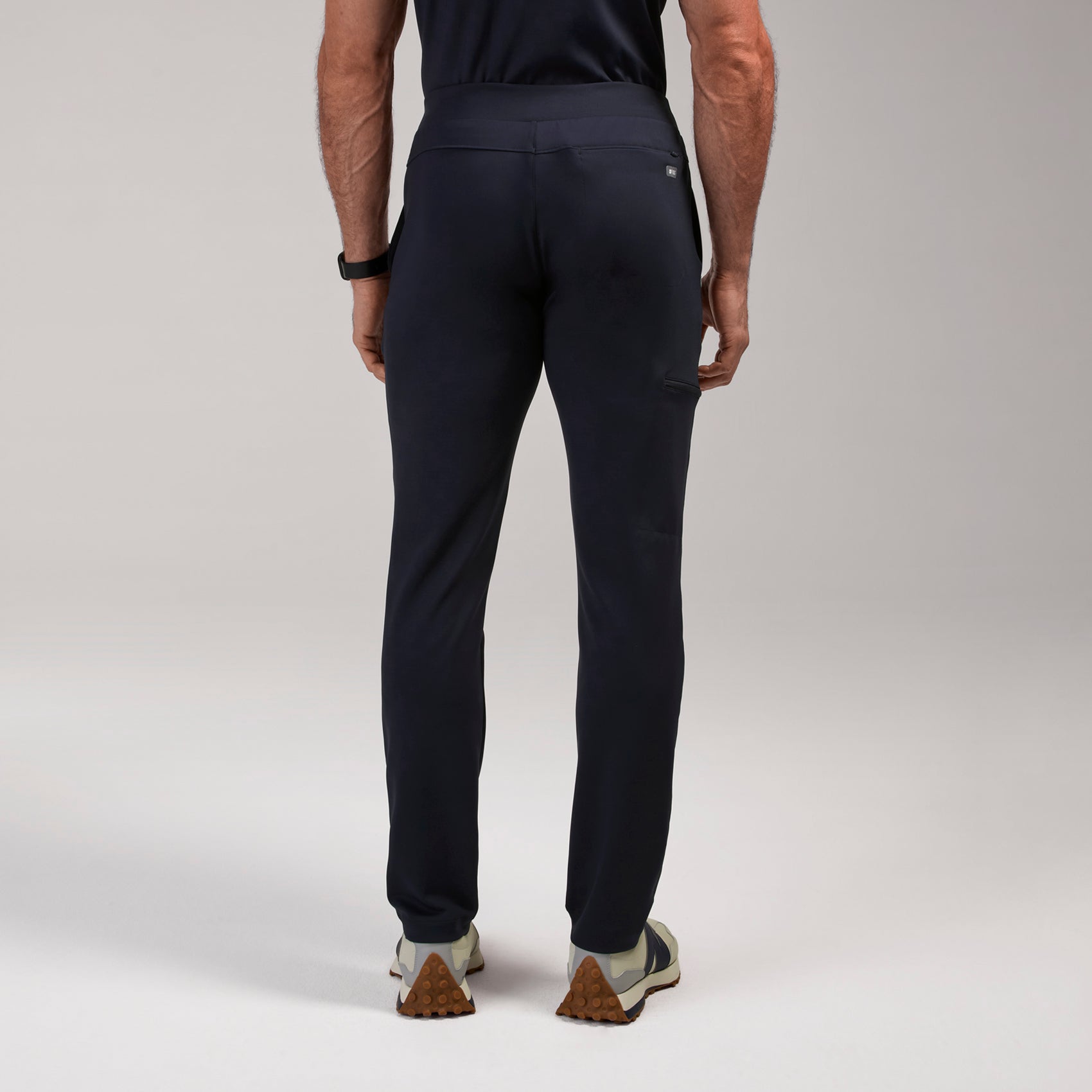 Pierre Slim Tapered Scrub Pant - Navy