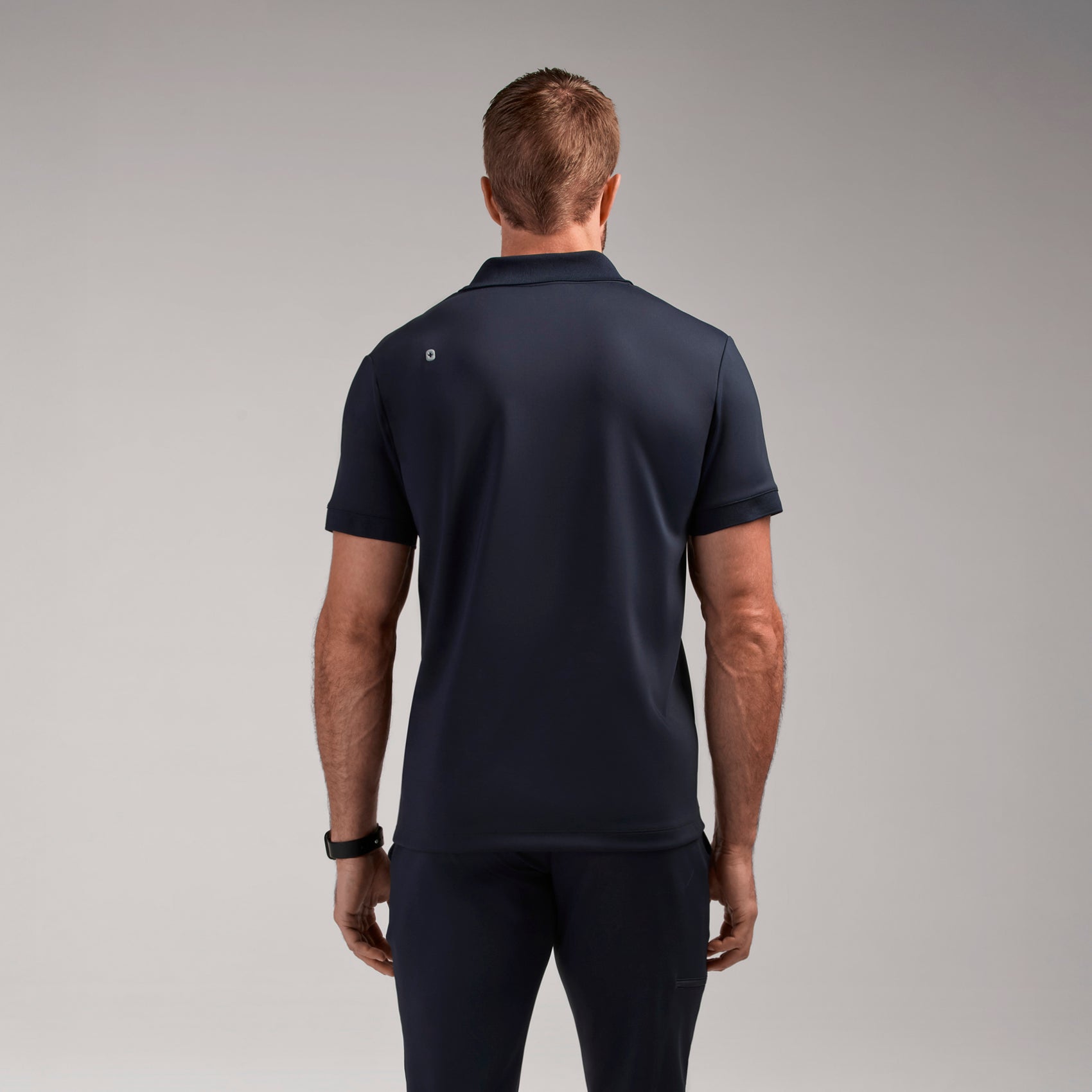Rocco Polo Scrub Top - Navy
