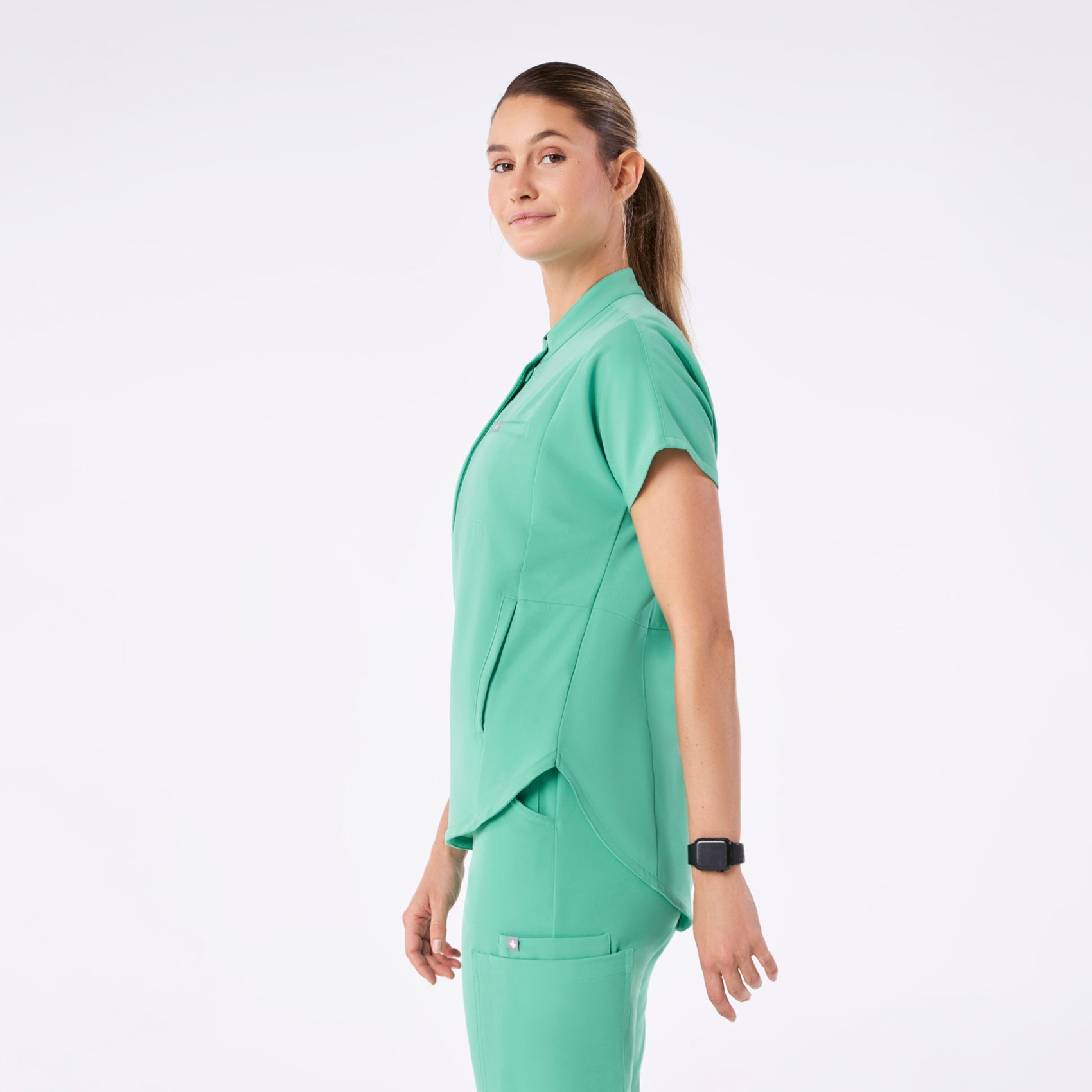 Montex Relaxed Scrub Top - Surgical Green