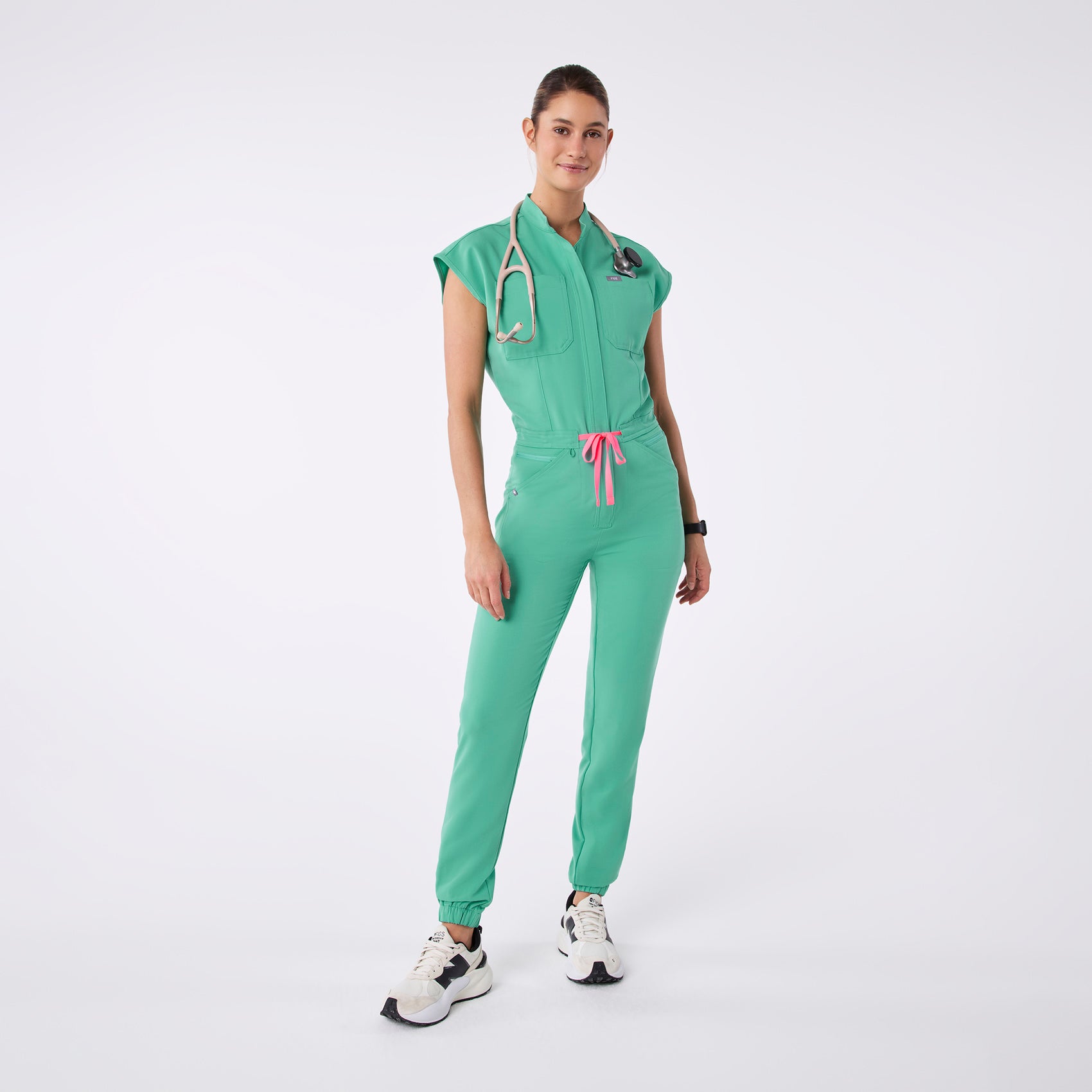 Rafaela Jogger ScrubJumpsuit™ - Surgical Green
