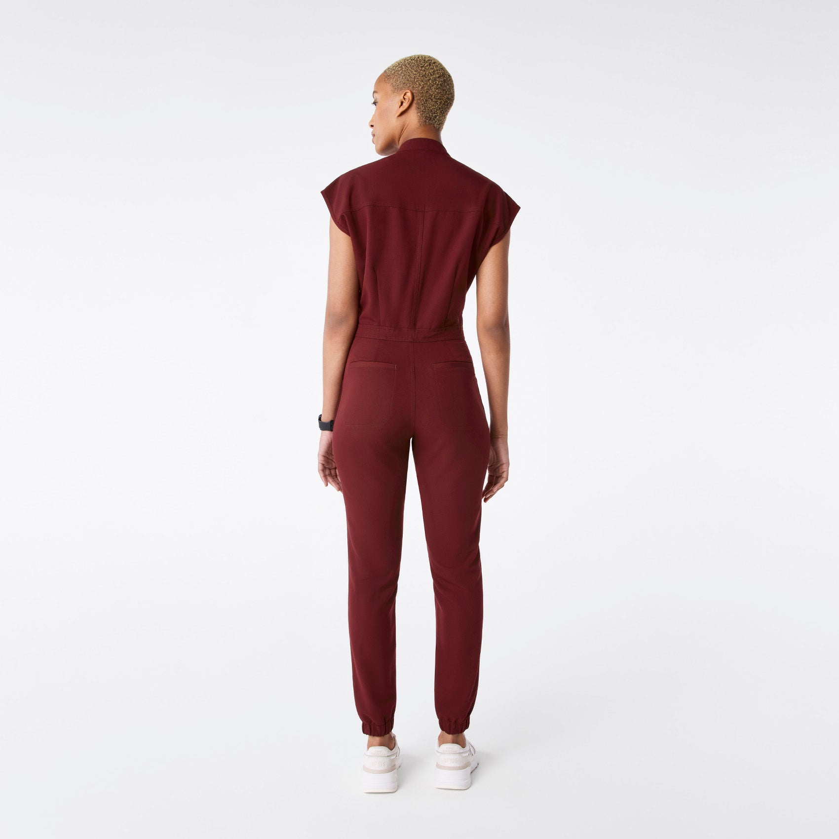 Rafaela Jogger ScrubJumpsuit™ - Burgundy