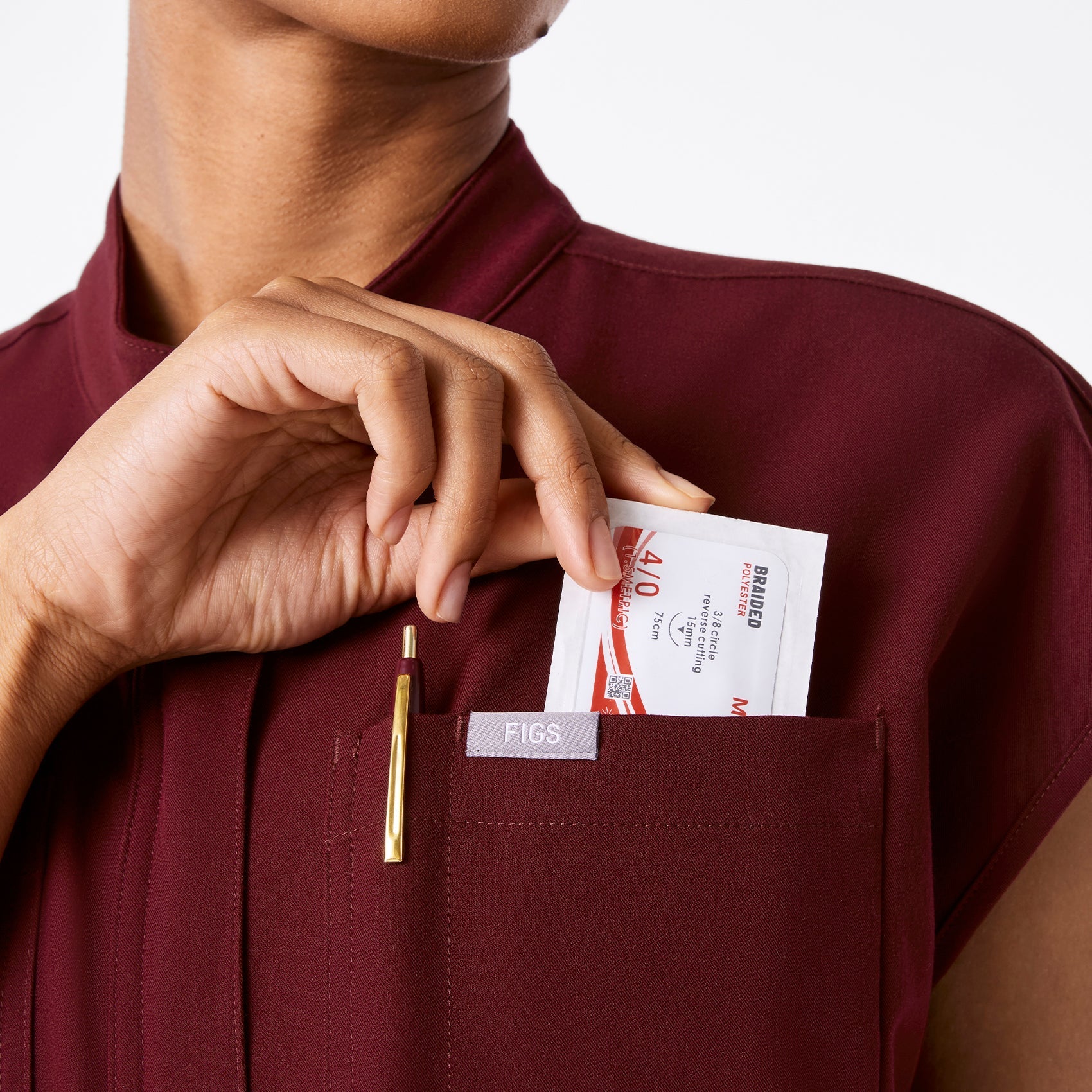 Rafaela Jogger ScrubJumpsuit™ - Burgundy