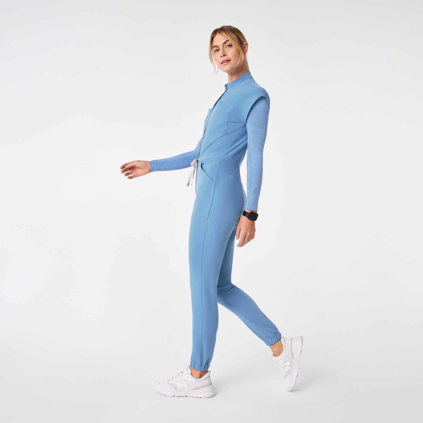 Rafaela Jogger ScrubJumpsuit™ - Ceil Blue