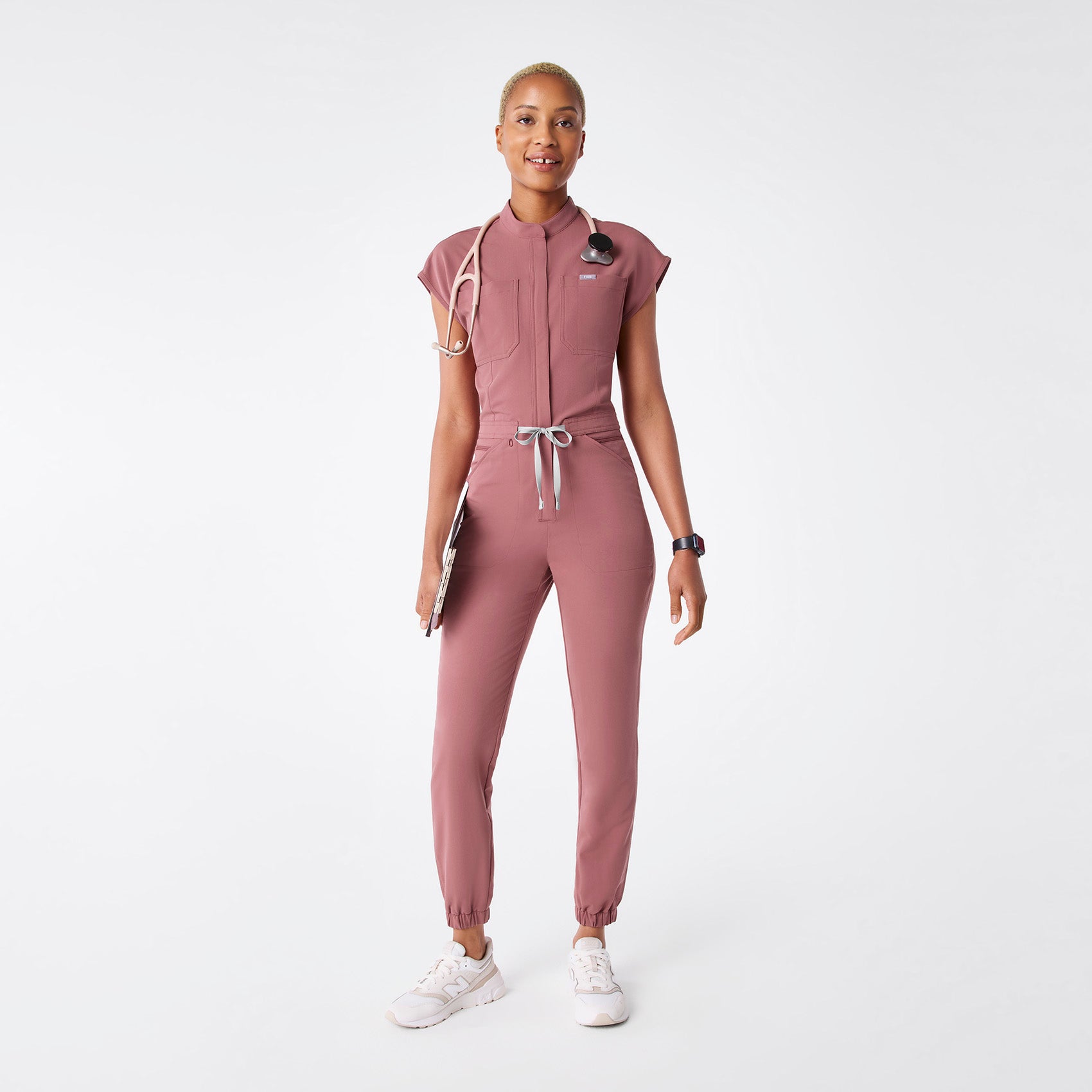Rafaela Jogger ScrubJumpsuit™ - Mauve
