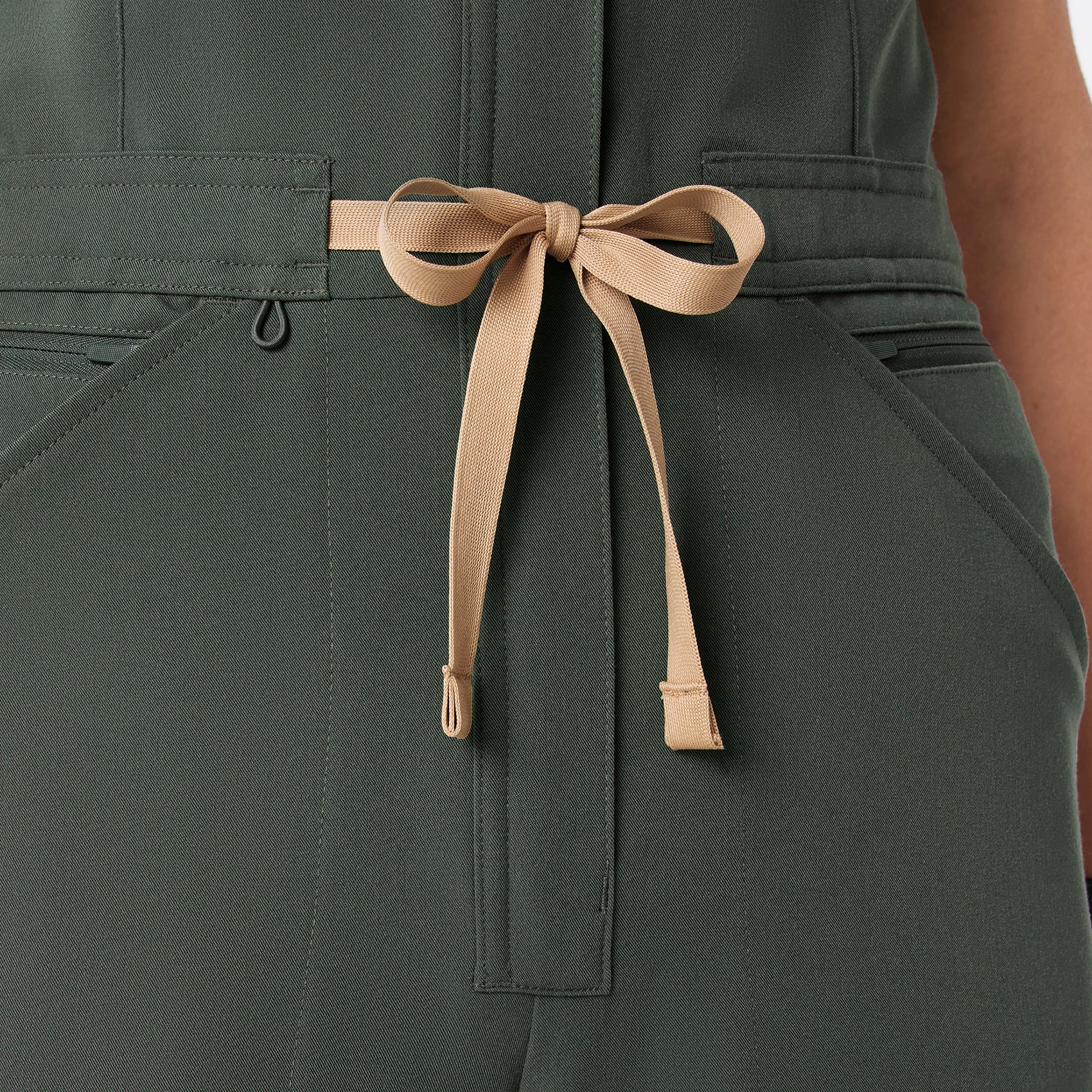 Rafaela Wide-Leg ScrubJumpsuit™ - Moss