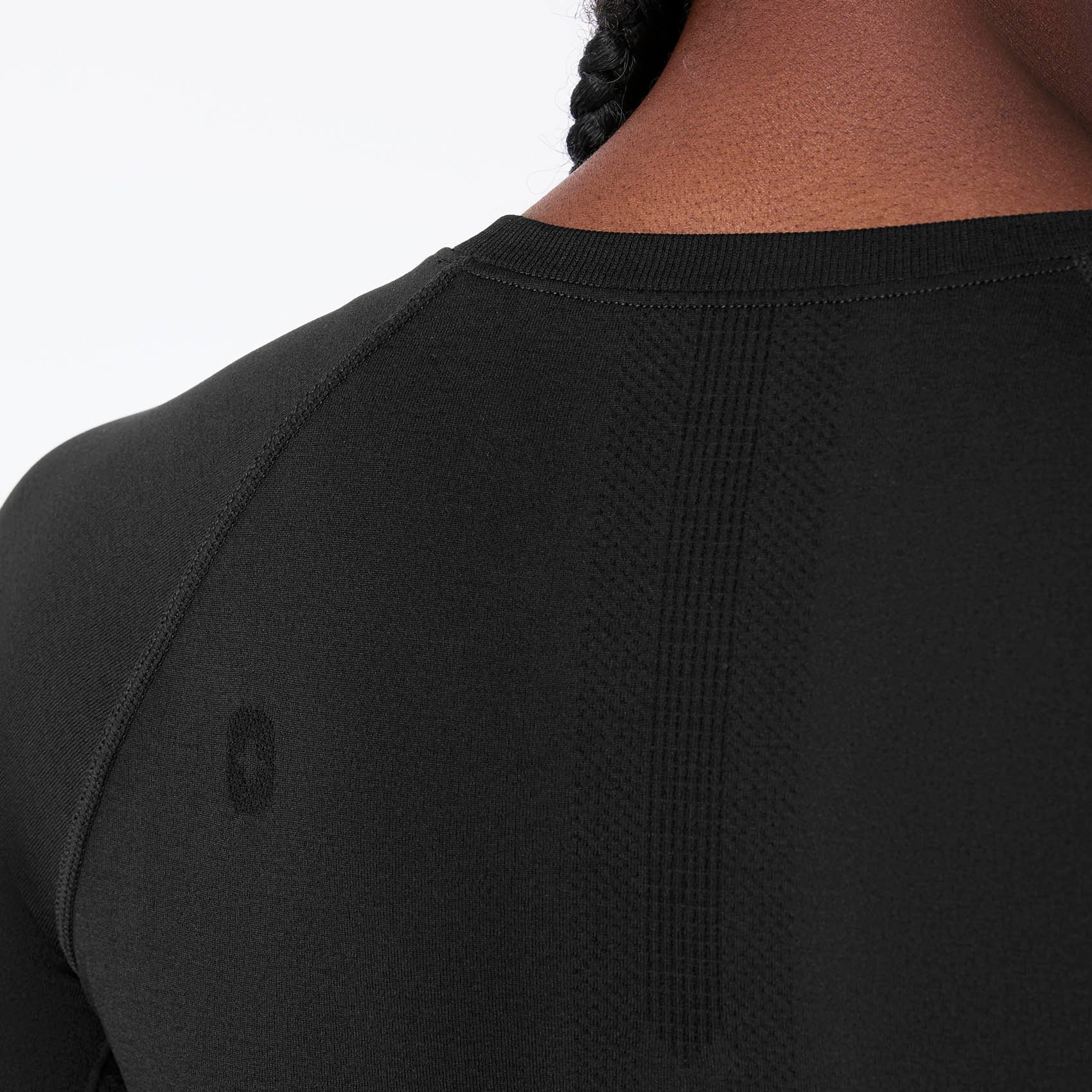 Salta Cropped Long-Sleeve Underscrub - Black